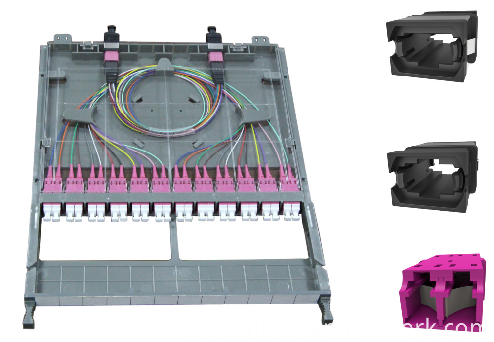 12 Fiber Mtpmpo To Lc Fiber Optic Cassette Png