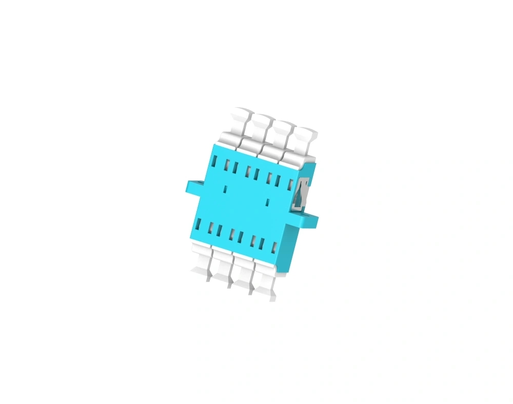 Fibercan LC Quad Fiber Optic Adaptor with Flange and Shutter: Enhanced Connectivity Solution